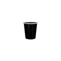 Ryner Melamine EVOKE CUP-80x80x94mm |295ml BLACK W/WHITE LINE (x12)