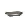 Ryner Melamine EVOKE RECT DISH-270x200x42mm BLACK W/WHITE LINE (x12)