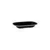 Ryner Melamine EVOKE RECT DISH-200x145x45mm BLACK W/WHITE LINE (x12)