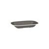 Ryner Melamine EVOKE RECT DISH-230x176x45mm GREY W/WHITE LINE (x12)