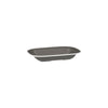 Ryner Melamine EVOKE RECT DISH-200x145x45mm GREY W/WHITE LINE (x12)