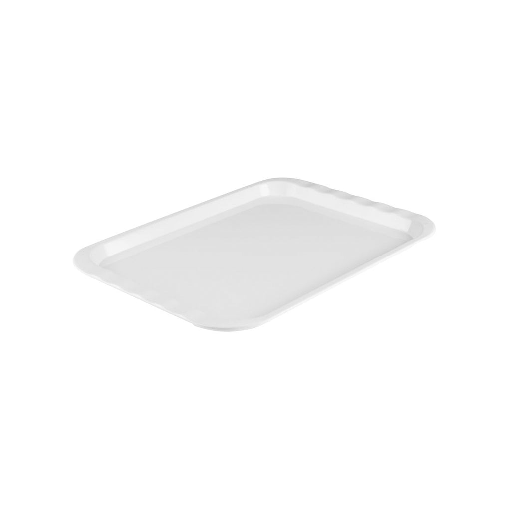 Ryner Melamine  RECT. TRAY WITH HANDLES-440x310mm WHITE (Each)