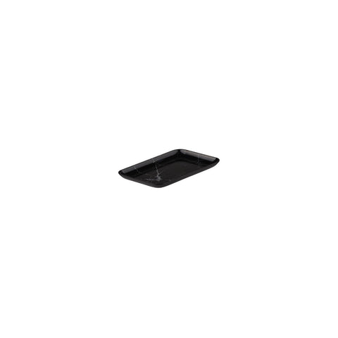 Ryner Melamine  RECT. COUPE PLATTER-205x140mm BLACK MARBLE (Each)