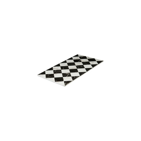 Ryner Melamine  RECT FLAT PLATTER-325x176mm CHECKERED (Each)