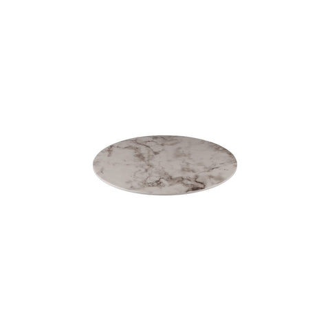 Ryner Melamine  ROUND FLAT PLATTER-330mm Ø WHITE MARBLE (Each)