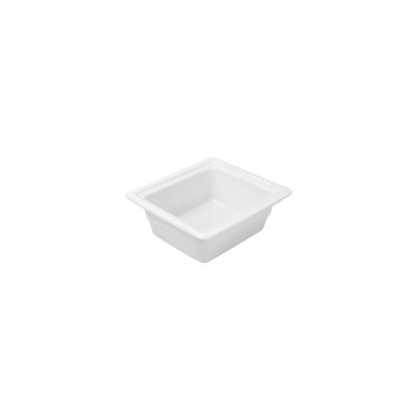 Ryner Tableware  PORCELAIN FOOD PAN-1/6 SIZE 65mm WHITE (Each)