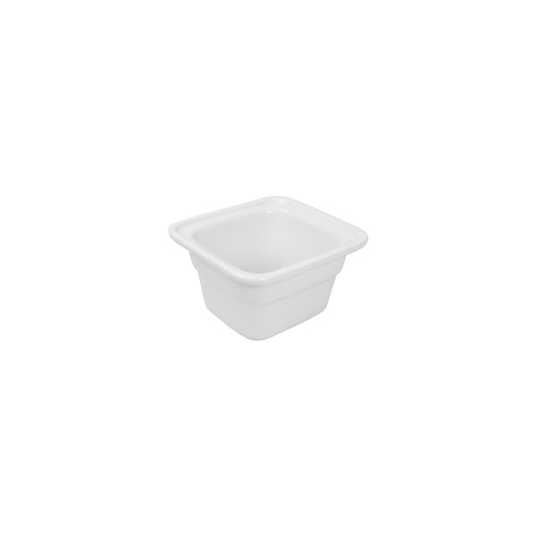 Ryner Tableware  PORCELAIN FOOD PAN-1/6 SIZE 100mm WHITE (Each)