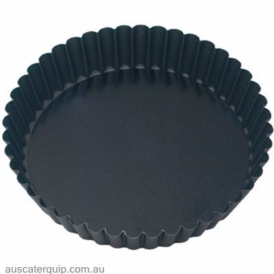 Guery CAKE PAN-ROUND FLUTED 250x47mm LOOSE BASE NON-STICK-Auscaterquip