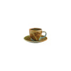 Moda Porcelain FIRED EARTH ESPRESSO SAUCER - 115mm Ø  NOURISH (x6)