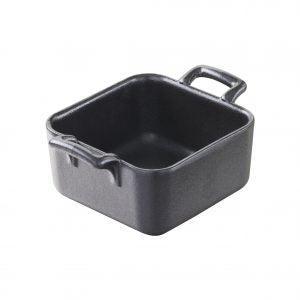 Revol  BELLE CUISINE CHARCOAL MINI DISH SQUARE 80ml EA