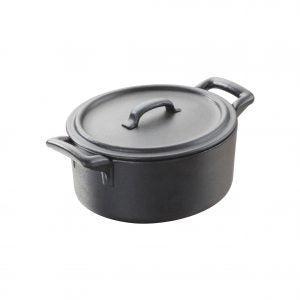 Revol  BELLE CUISINE CHARCOAL COCOTTE W/LID 135x120mm EA
