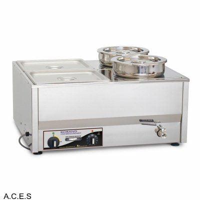 ROBAND 4 PANS COUNTER TOP BAIN MARIE- WET ONLY-Auscaterquip
