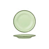 Luzerne TINTIN ROUND PLATE 210mm Ø GREEN W/GREEN LINE (x6)