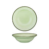 Luzerne TINTIN DEEP BOWL PLATE 220mm Ø | 580ml GREEN W/GREEN LINE (x3)