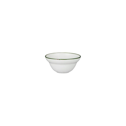 Luzerne TINTIN ROUND BOWL 120mm Ø | 140ml WHITE W/GREEN LINE (x6)