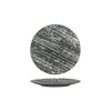 Luzerne DRIZZLE ROUND PLATE-FLAT, 210mm Ø GREY WITH WHITE (x6)