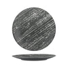 Luzerne DRIZZLE ROUND PLATE-FLAT, 280mm Ø GREY WITH WHITE (x4)