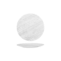Luzerne DRIZZLE ROUND PLATE-FLAT, 210mm Ø WHITE WITH GREY (x6)