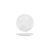 Luzerne DRIZZLE ROUND PLATE-FLAT, 160mm Ø WHITE WITH GREY (x6)