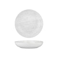 Luzerne DRIZZLE ROUND SHARE BOWL-230mm Ø | 1160ml WHITE WITH GREY (x4)