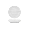 Luzerne DRIZZLE ROUND SHARE BOWL-210mm Ø | 1000ml WHITE WITH GREY (x4)