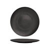 Luzerne LAVA ROUND PLATE-FLAT, 230mm Ø MATT BLACK (x6)