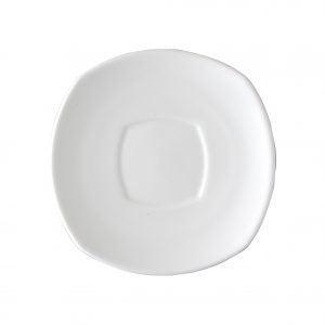 Royal Porcelain SAUCER SQ-150mm W/SQUARE WELL (4114) EA