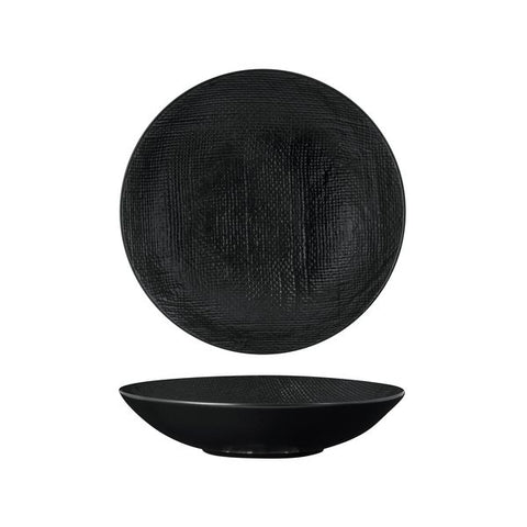 Luzerne LINEN ROUND SHARE BOWL-230mm Ø | 1100ml MATT BLACK (x4)