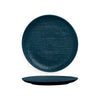 Luzerne LINEN ROUND PLATE-FLAT, 260mm Ø MATT BLUE (x4)