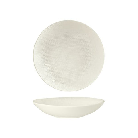 Luzerne LINEN ROUND SHARE BOWL-200mm Ø | 700ml MATT WHITE (x4)