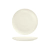 Luzerne LINEN ROUND PLATE-FLAT, 210mm Ø MATT WHITE (x6)