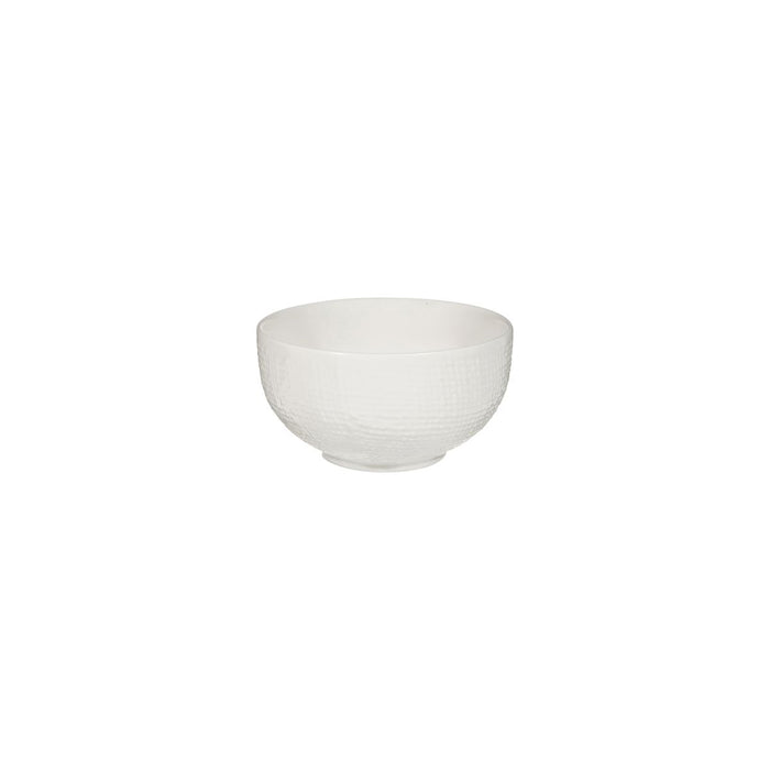 Luzerne LINEN ROUND BOWL-110mm Ø | 300ml MATT WHITE (x6)