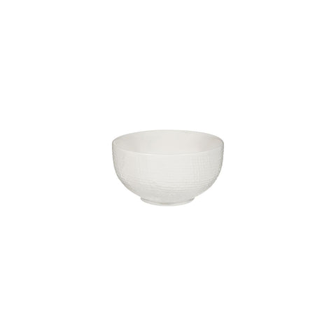 Luzerne LINEN ROUND BOWL-110mm Ø | 300ml MATT WHITE (x6)