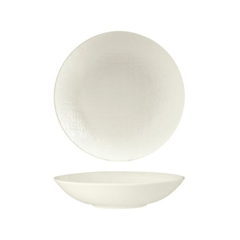 Luzerne LINEN ROUND SHARE BOWL-230mm Ø | 1100ml MATT WHITE (x4)