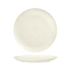 Luzerne LINEN ROUND PLATE-FLAT, 210mm Ø MATT WHITE (x6)