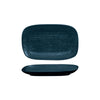 Luzerne LINEN RECTANGULAR SHARE PLATE-215x135mm MATT BLUE (x6)