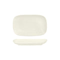 Luzerne LINEN RECTANGULAR SHARE PLATE-215x135mm MATT WHITE (x6)