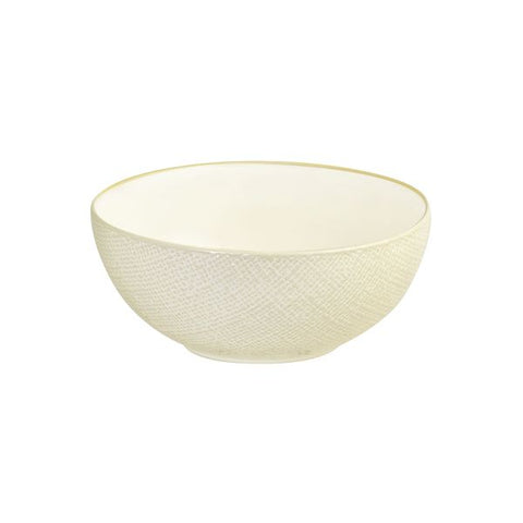 Luzerne LINEN ROUND BOWL-160mm Ø | 750ml REACTIVE WHITE (x6)