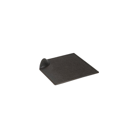 Luzerne TATE SQUARE PLATE W/ONE HDL-160mm CHARCOAL (x6)