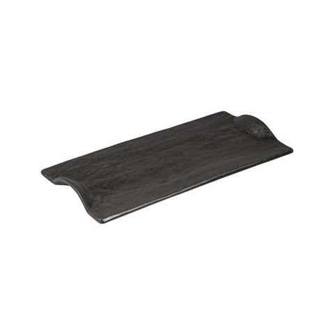 Luzerne TATE RECT PLATE W/ HDLS-310x160mm CHARCOAL (x2)