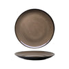 Luzerne RUSTIC ROUND PLATE-COUPE 265mm Ø  CHESTNUT (x4)