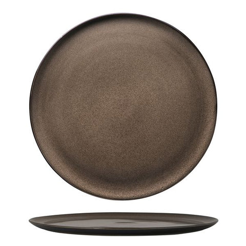 Luzerne RUSTIC PIZZA PLATE-320mm Ø CHESTNUT (x3)