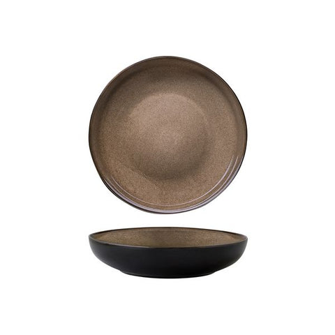 Luzerne RUSTIC ROUND SHARE BOWL-230mm Ø | 51mm H | 1200ml CHESTNUT (x4)