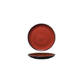 Luzerne RUSTIC OVAL PLATE-225x185mm  CRIMSON (x6)