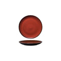 Luzerne RUSTIC ROUND PLATE-COUPE 180mm Ø  CRIMSON (x6)