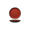 Luzerne RUSTIC ROUND PLATE-COUPE 180mm Ø  CRIMSON (x6)