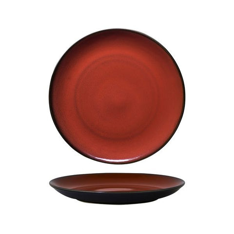 Luzerne RUSTIC ROUND PLATE-COUPE 265mm Ø  CRIMSON (x4)