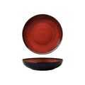 Luzerne RUSTIC ROUND SHARE BOWL-230mm Ø | 51mm H | 1200ml CRIMSON (x4)