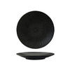 Luzerne ZEN ROUND COUPE PLATE-235mm Ø BLACK SWIRL (x4)