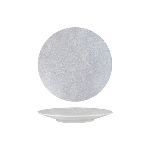 Luzerne ZEN ROUND COUPE PLATE-205mm Ø GREY WEB (x6)